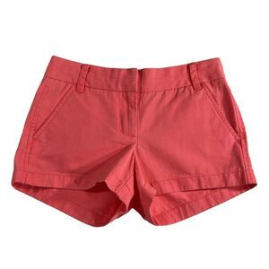 J.Crew Chino Shorts Women’s 00 Pink Pastel Loud Preppy Casual Summer